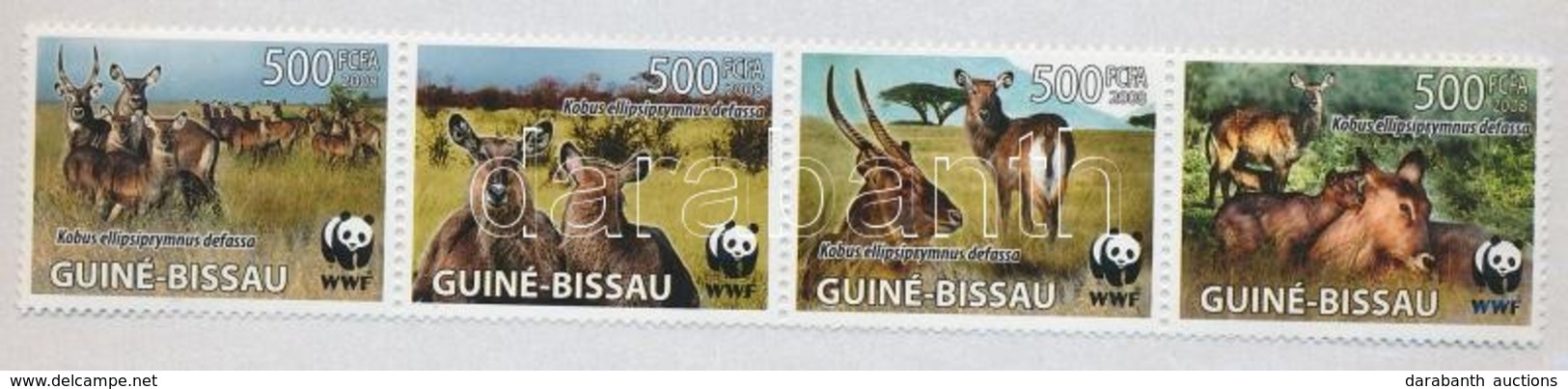 ** 2008 WWF Antilopok Sor Négyescsíkban Mi 3919-3922 - Otros & Sin Clasificación