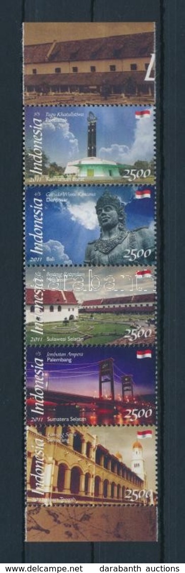 ** 2011 Látnivalók Sor ívszéli ötös Csíkban Mi 2937-2941 - Altri & Non Classificati