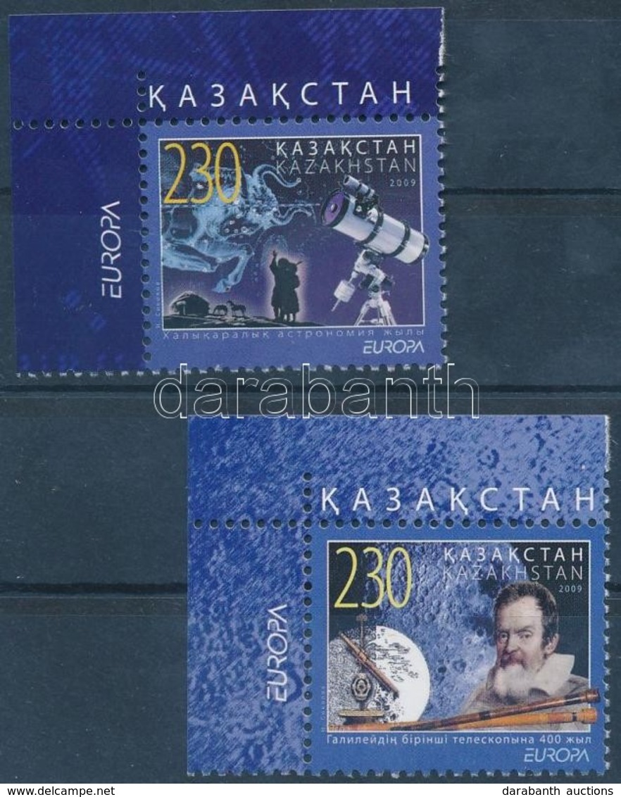 ** 2009 Europa CEPT Csillagászat ívsarki Sor Mi 641-642 - Altri & Non Classificati