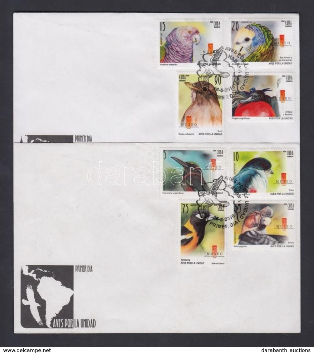 2010 Amerikai Madarak Sor Mi 5412-5419 2 Db FDC-n - Sonstige & Ohne Zuordnung