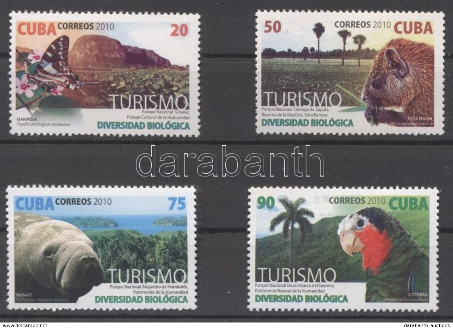 ** 2010 Turizmus, állatok Sor Mi 5452-5455 - Altri & Non Classificati