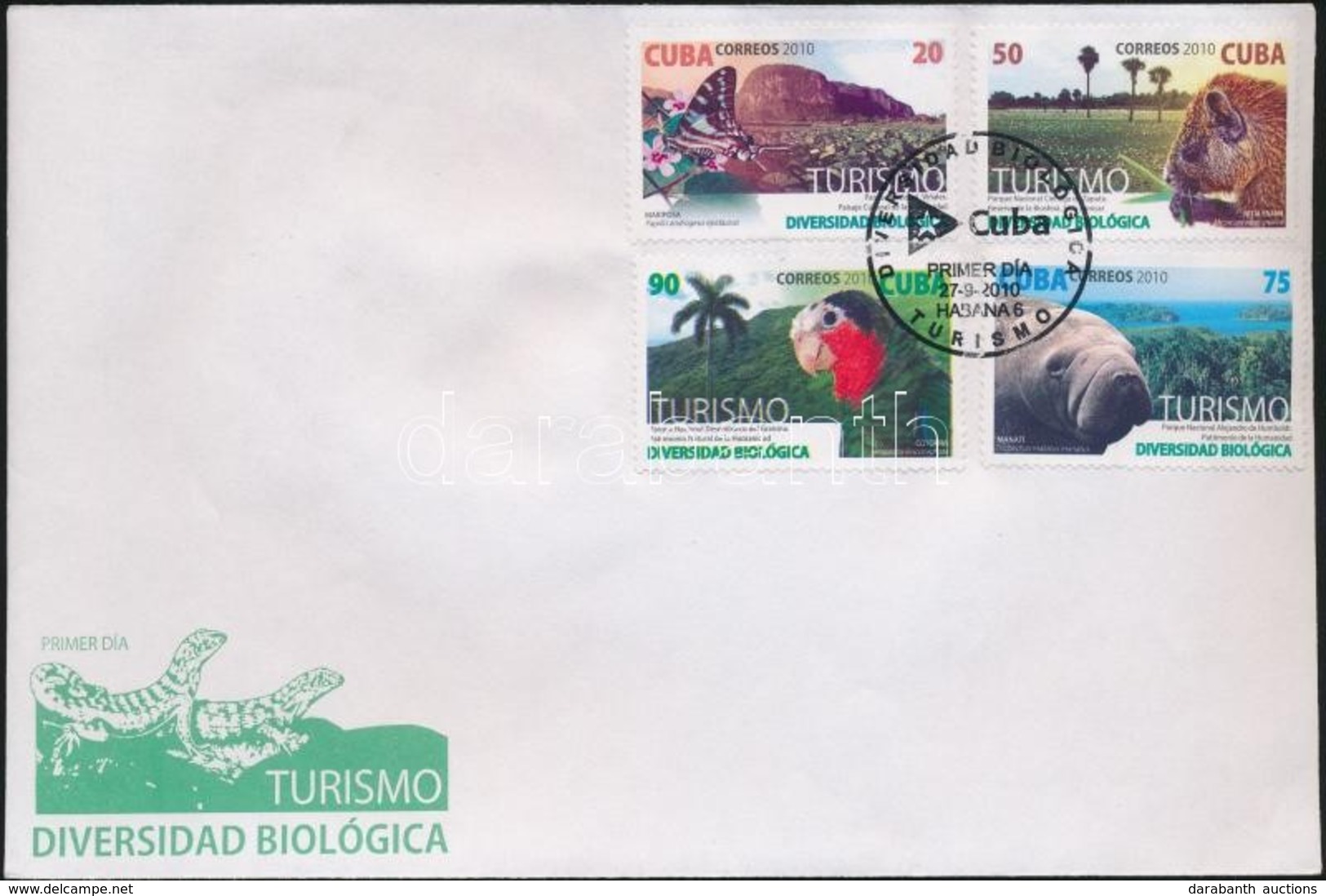 2010 Turizmus; Állat Sor Mi 5452-5455 FDC - Altri & Non Classificati