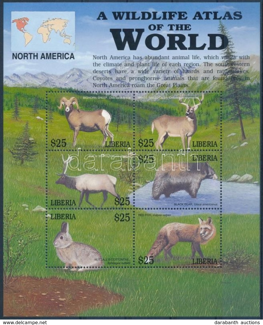 ** 2008 Észak - Amerika állatai Kisív Mi  4399-4404 - Altri & Non Classificati