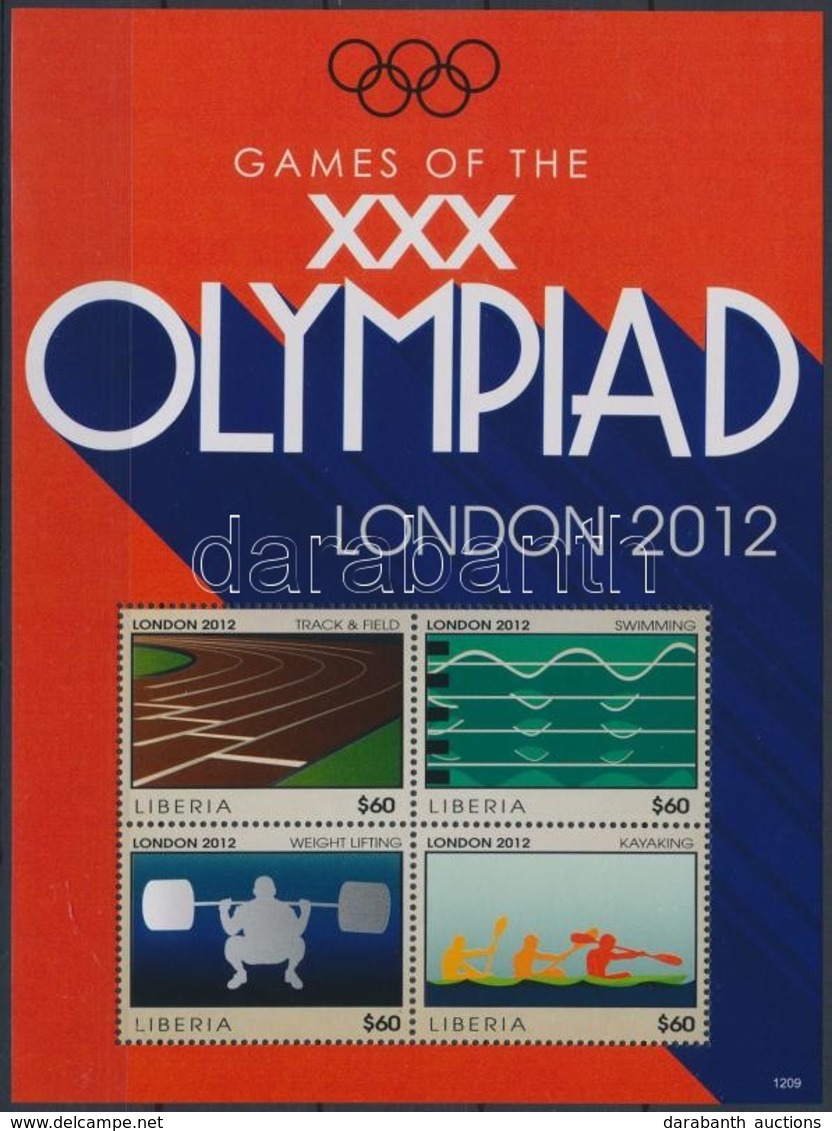 ** 2012 Londoni Olimpia Kisív Mi 6111-6114 - Sonstige & Ohne Zuordnung