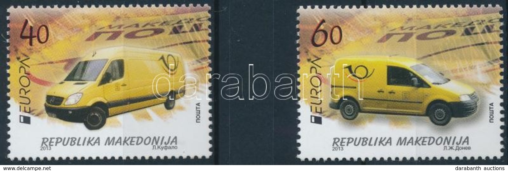 ** 2013 Europa CEPT Postai Járművek Sor Mi 656-657 - Altri & Non Classificati