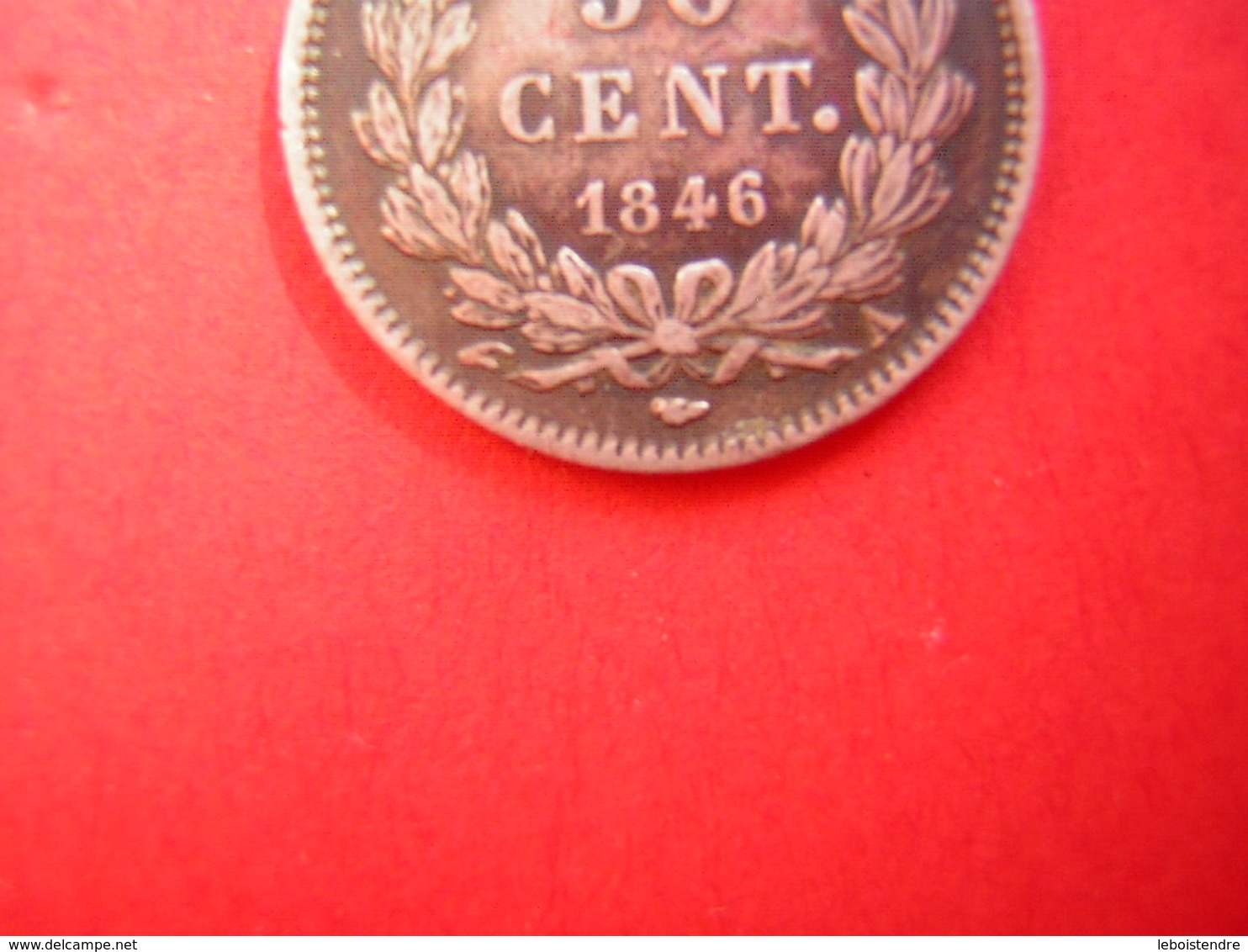 NO PAYPAL RARE UNE PETITE PIECE - FRANCE  50 CENT 1846 LOUIS PHILIPPE I ROI DES FRANCAIS - 50 Centimes