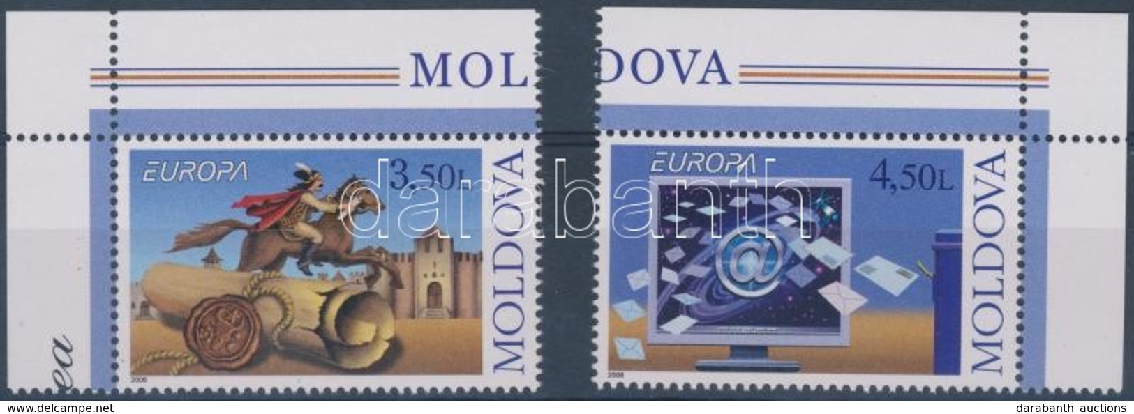 ** 2008 Europa CEPT A Levél ívsarki Sor Mi 611-612 - Otros & Sin Clasificación