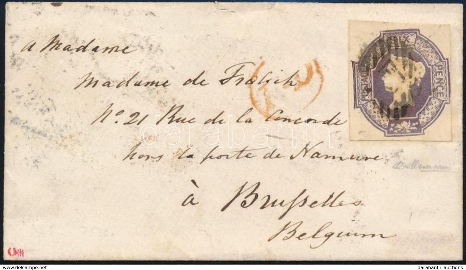 1855 Mi 5 Levélen Belgiumba - Altri & Non Classificati