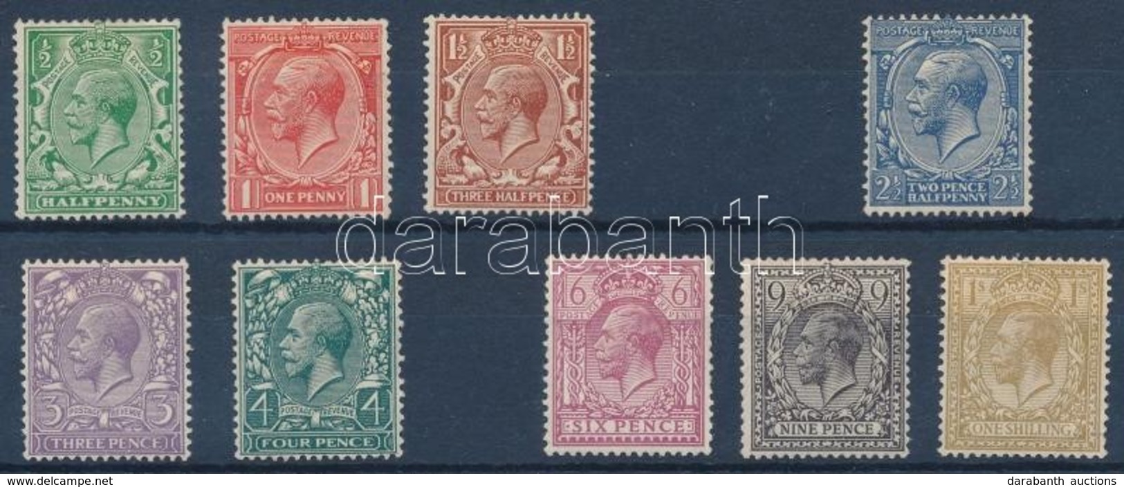 (*) 1924 Forgalmi 9 érték Mi 154-156 X, 158-160 X, 162-163 X - Otros & Sin Clasificación