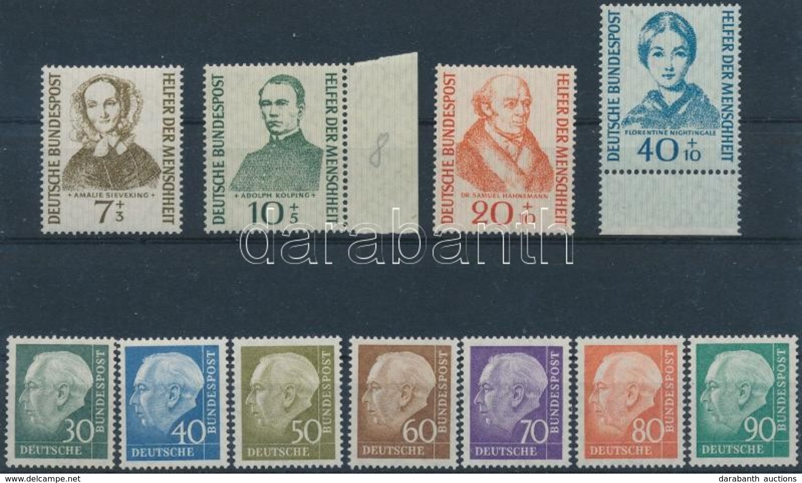 ** 1955-1956 2 Klf Sor Mi 222-225, 259-265 (Mi EUR 80,-) - Sonstige & Ohne Zuordnung