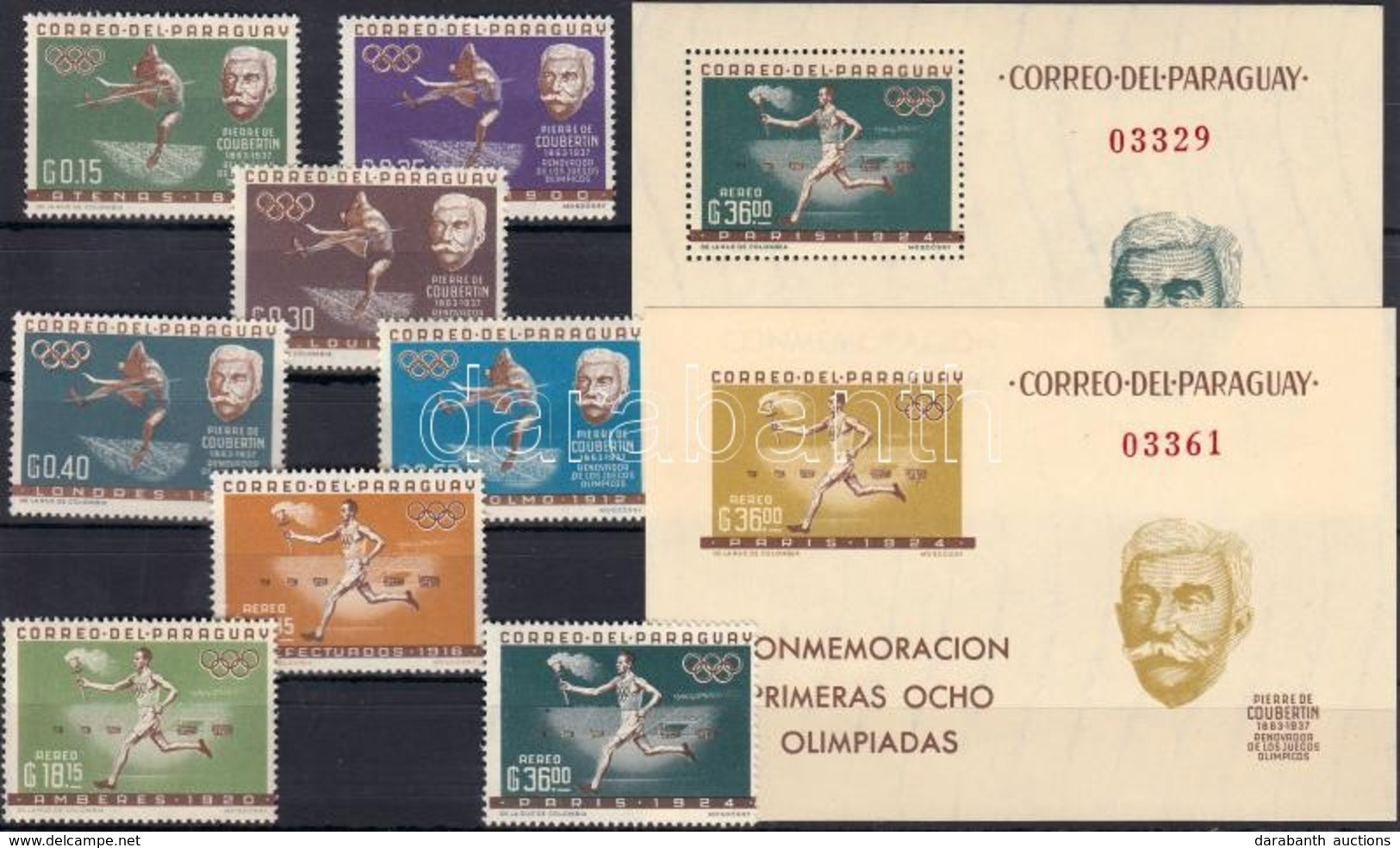 ** 1963 Olimpiák Mi 1160-1167 + Blokk 34-35 - Otros & Sin Clasificación