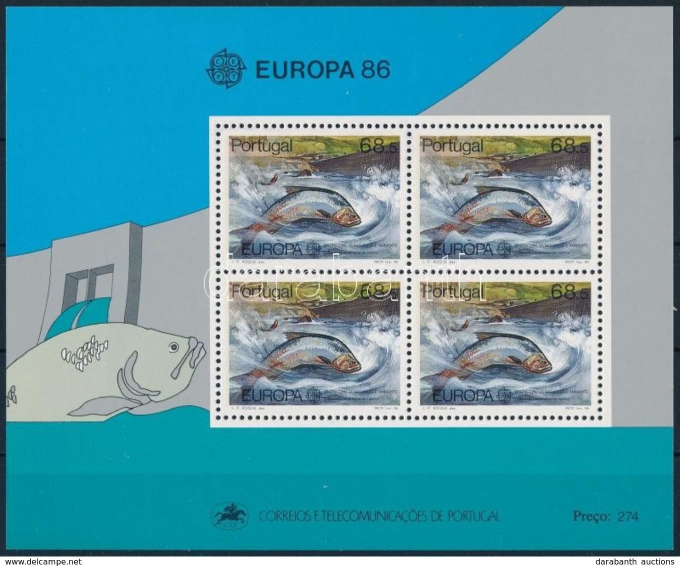 ** 1986 Europa CEPT Blokk,
Europa CEPT
Mi 50 - Otros & Sin Clasificación