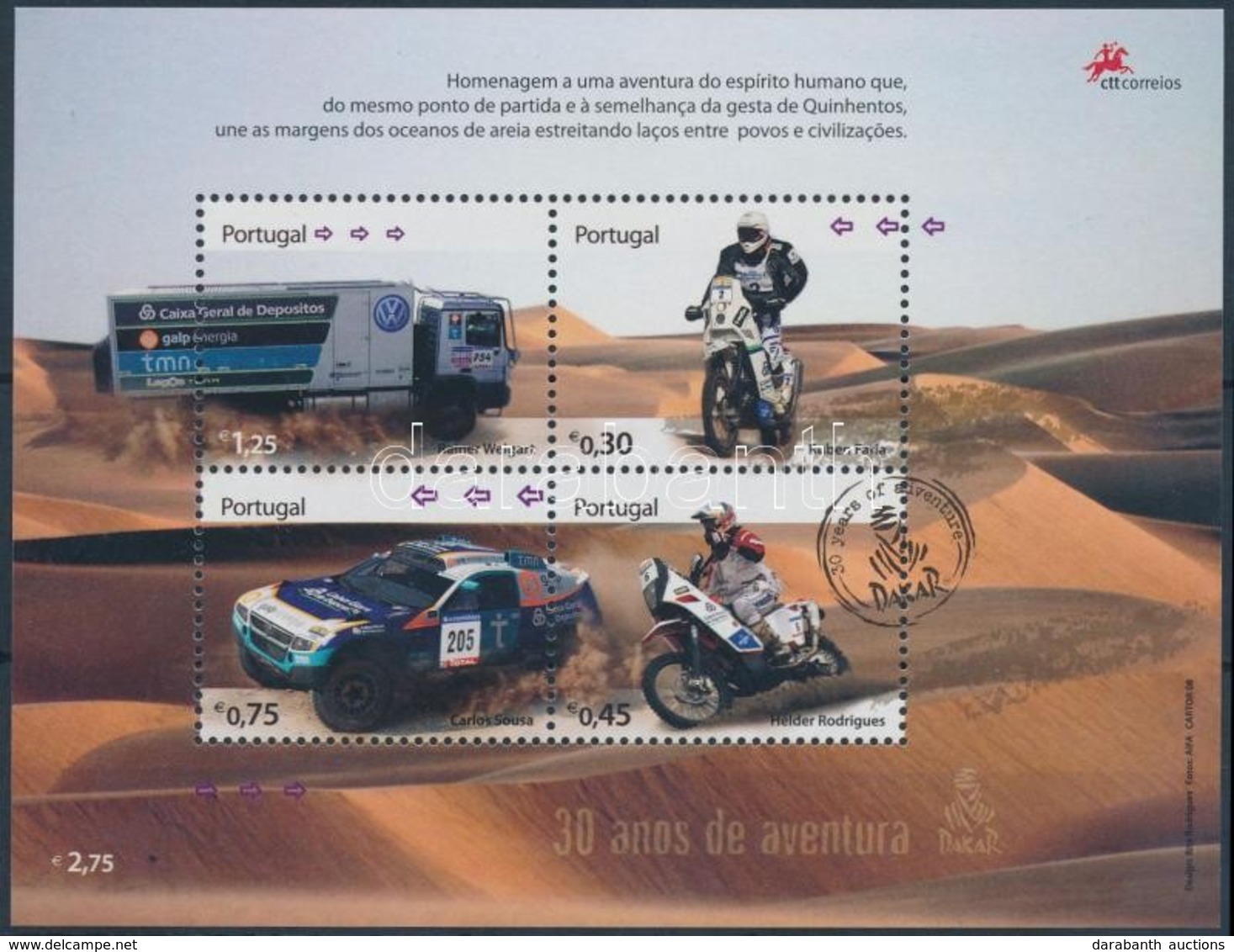 ** 2008 Dakar Rally Verseny Blokk Mi 263 - Sonstige & Ohne Zuordnung