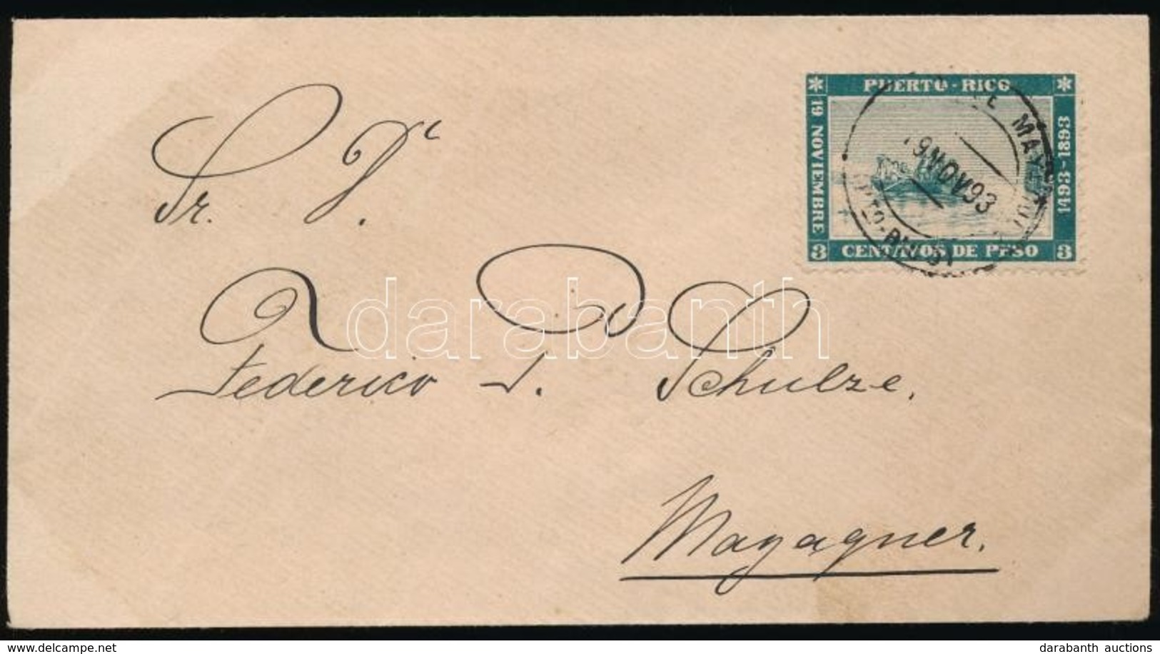 1893 Amerika Felfedezése Mi 101 FDC - Sonstige & Ohne Zuordnung