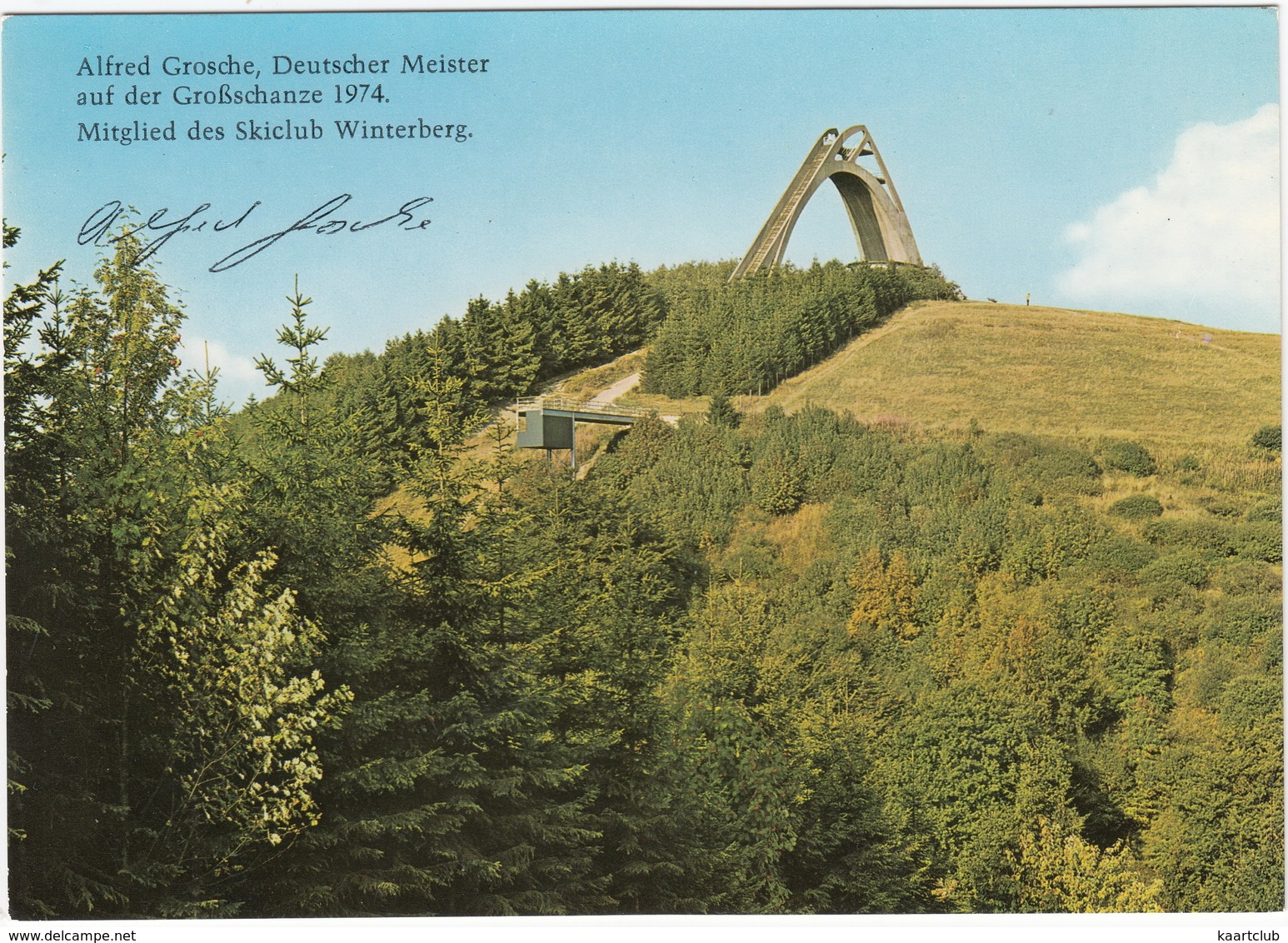 Winterberg - St. Georg-Sprungschanze, Erbaut 1959 - Alfred Grosche, Deutscher Meister Auf Der Großschanze 1974 - Winterberg