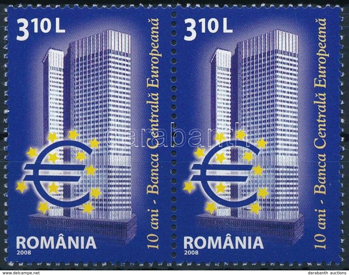 ** 2008 10 éves Az Európai Központi Bank Pár Mi 6298 - Altri & Non Classificati