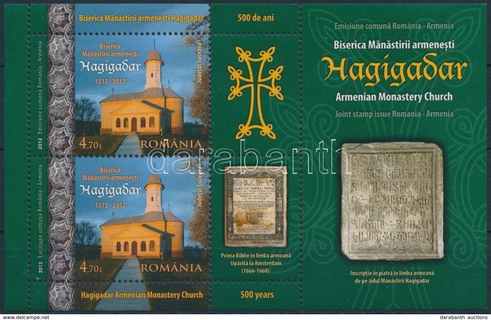 ** 2012 500 éves örmény Egyház Blokk Mi 537 I - Otros & Sin Clasificación