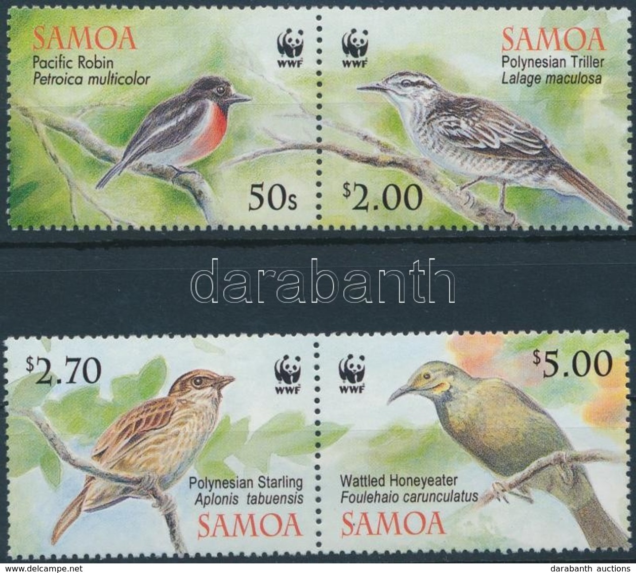 ** 2009 WWF: Madarak Sor Párokban Mi 1067-1070 - Altri & Non Classificati