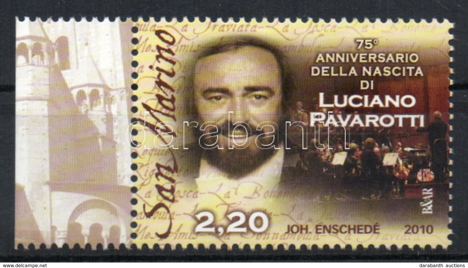 ** 2010 Luciano Pavarotti 75. Születésnapja Mi 2456 - Otros & Sin Clasificación