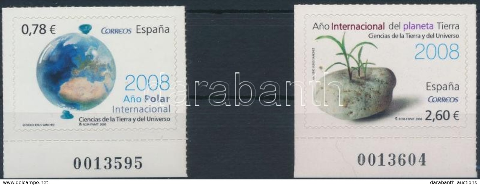 ** 2008 A Bolygó éve öntapadós Sor Mi 4292-4293 - Altri & Non Classificati