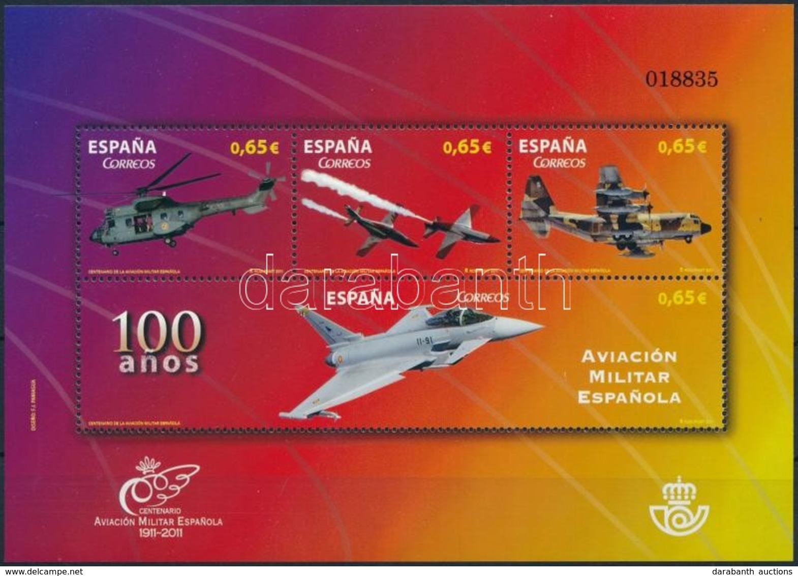 ** 2011 Spanyol Légierő évfordulója Blokk Mi 210 - Sonstige & Ohne Zuordnung