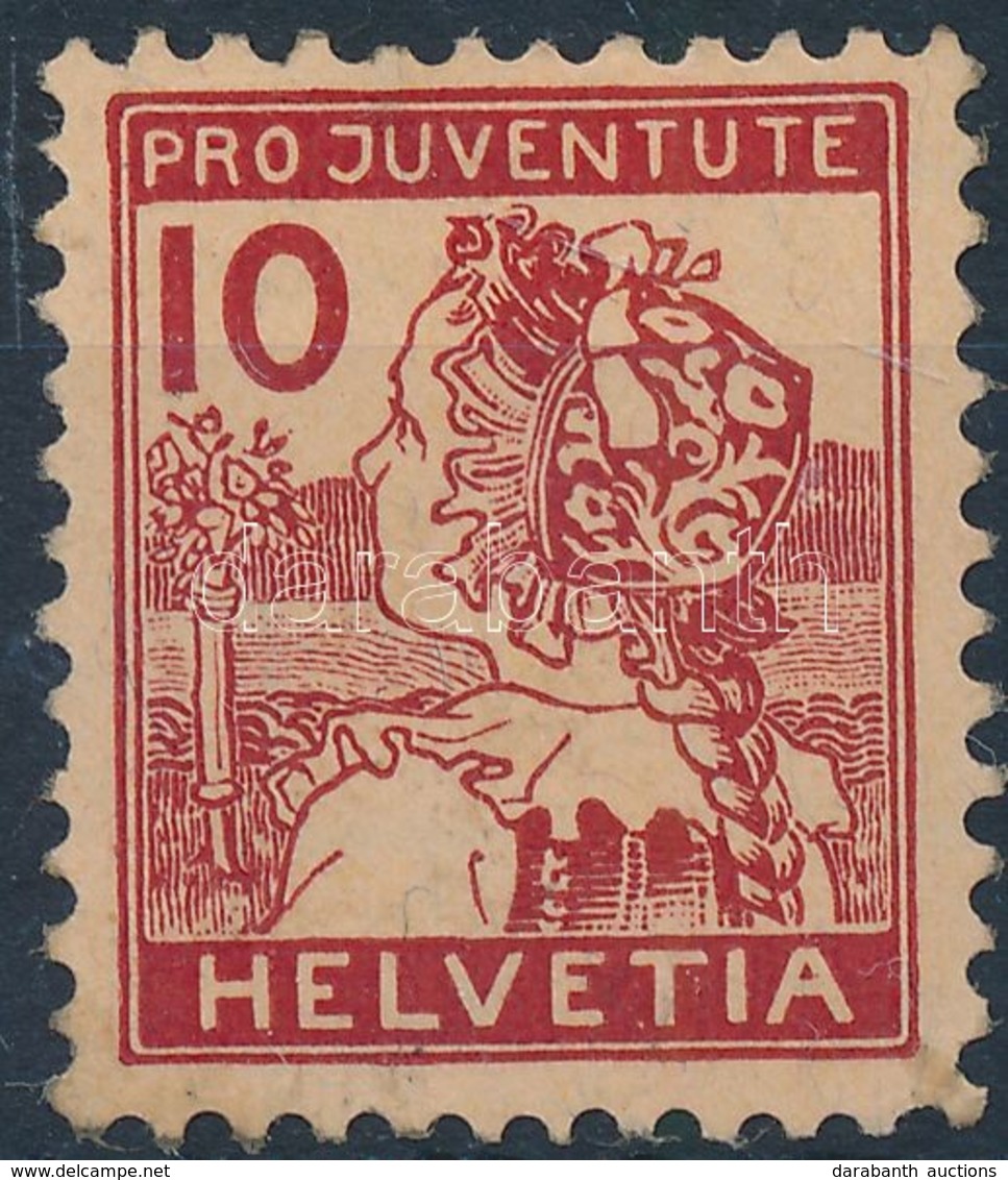 ** 1915 Pro Juventute Bélyeg Mi 129 (betapadás / Gum Disturbance) - Otros & Sin Clasificación