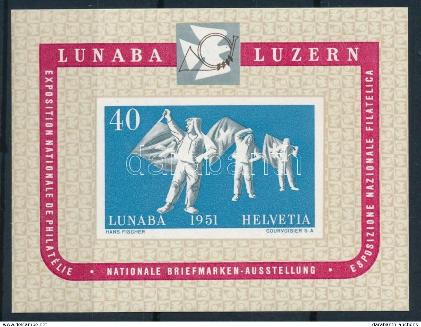 ** 1951 Bélyegkiállítás Blokk Mi 14 - Sonstige & Ohne Zuordnung