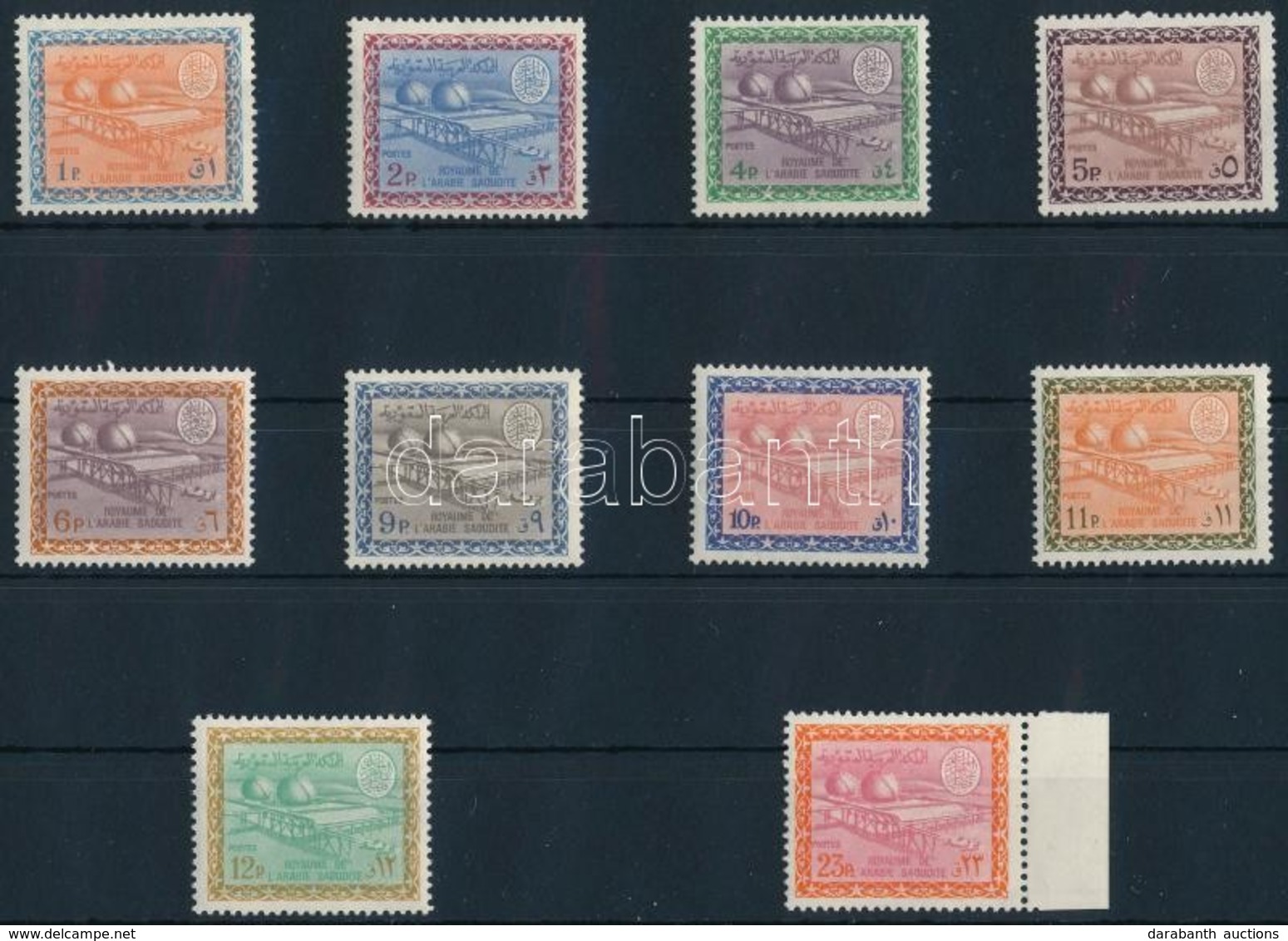 ** 1966/1975 Olajfinomító Sor Mi 297 X - 308 X, 317 X ( Mi 301 Kettős Nyomat, 307 X Betapadásnyom / 301 Double Print, 30 - Altri & Non Classificati