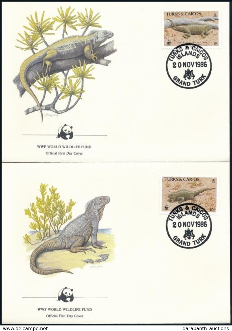 1986 WWF: Leguán Sor 4 Db FDC-n,
WWF: Iguana Set On 4 FDC
Mi 777-780 - Altri & Non Classificati