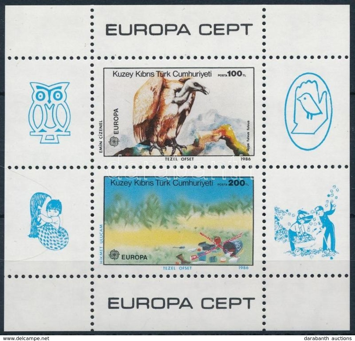 ** 1986 Europa CEPT Blokk,
Europa CEPT
Mi 5 - Sonstige & Ohne Zuordnung