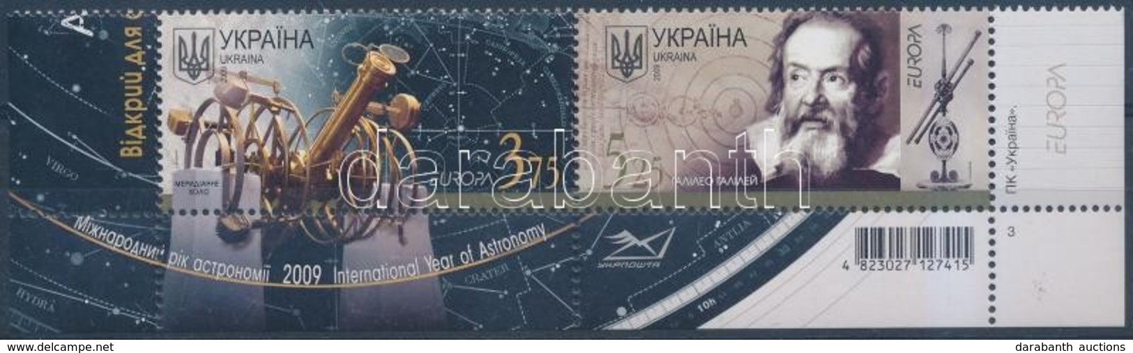 ** 2009 Europa CEPT Csillagászat ívsarki Pár Mi 1032-1033 - Sonstige & Ohne Zuordnung