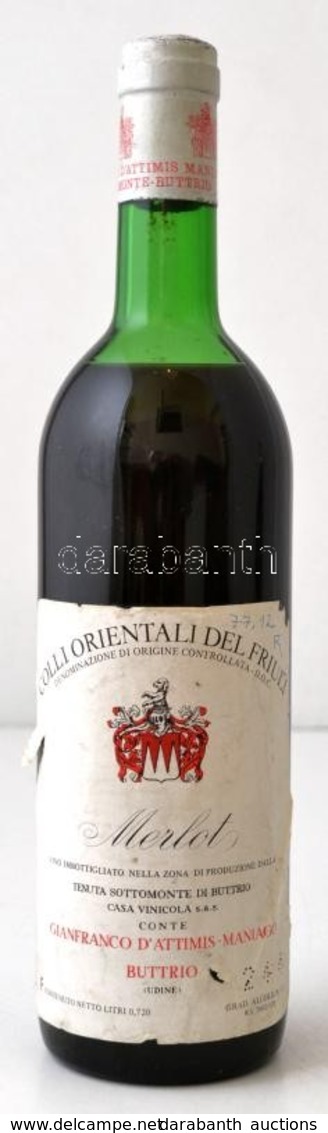 Colli Orientali Del Friuli Merlot, Sérült Címkével, 0,72 L - Otros & Sin Clasificación