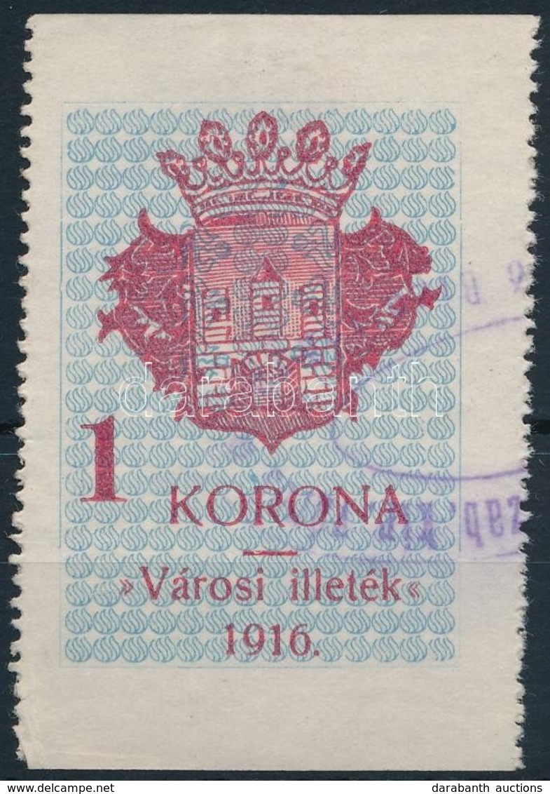 1914 Székesfehérvár Városi Illetékbélyeg 1 Sz. (30.000) - Sin Clasificación