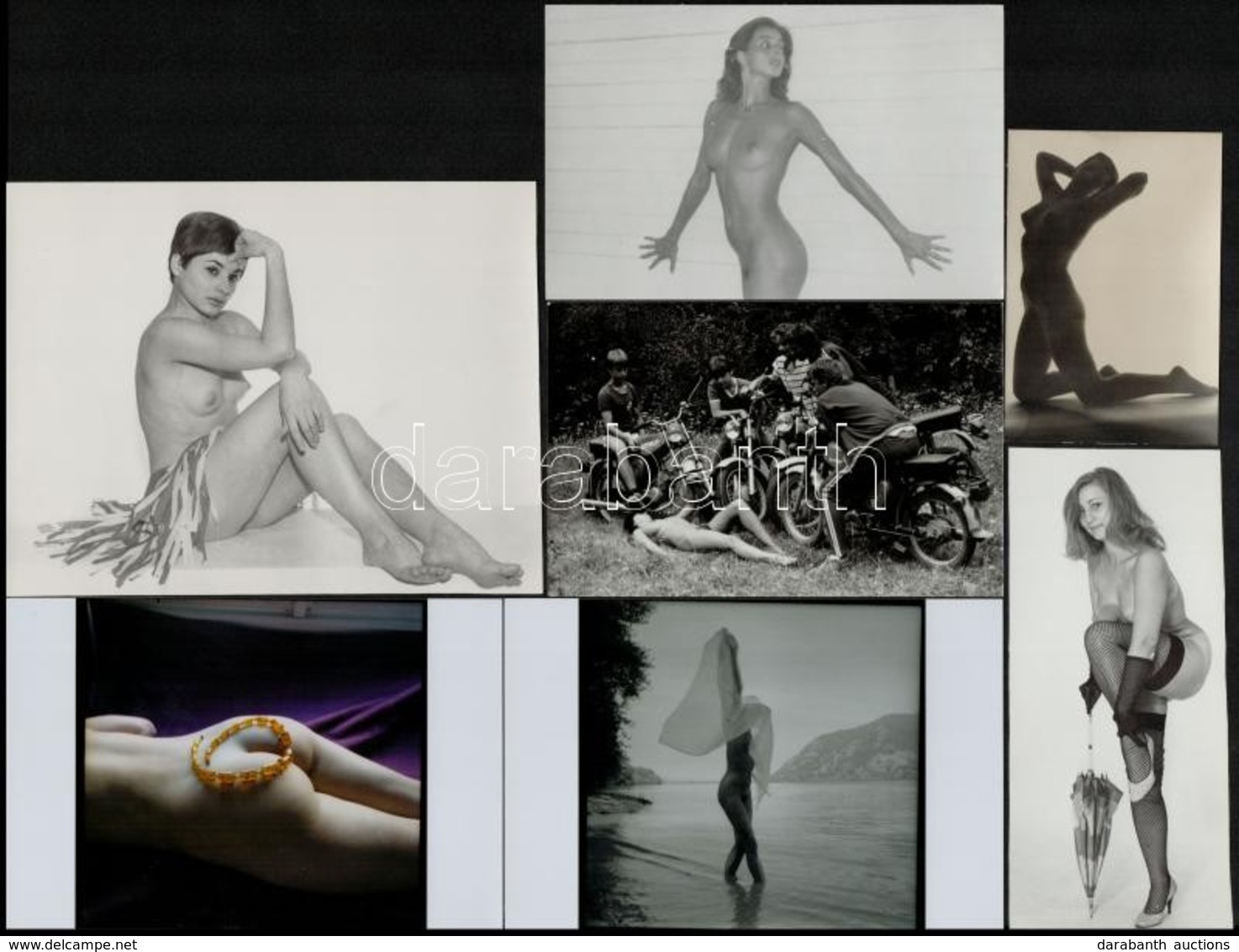 Prezentáció - Cca 1976 és 1984 Között Készült, Szolidan Erotikus Felvételek, 11 Db Vintage Fotó és/vagy Mai Nagyítás + 7 - Sonstige & Ohne Zuordnung
