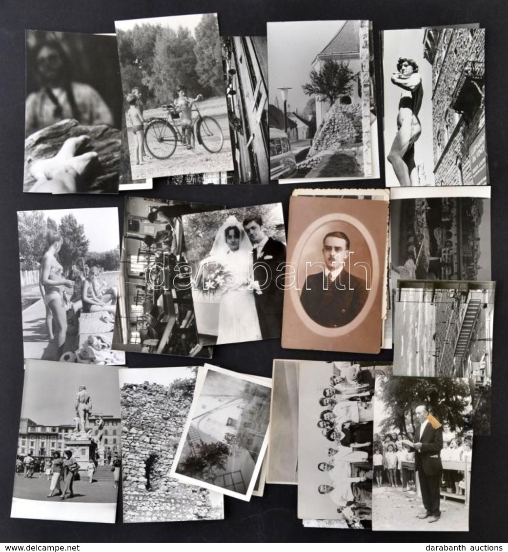 1910 és 1990 Között Készült Fényképek Vegyes Tétele, Sokféle Témáról, 1001 Db Vintage - Túlnyomó Részt Levlap Méretű - F - Sonstige & Ohne Zuordnung