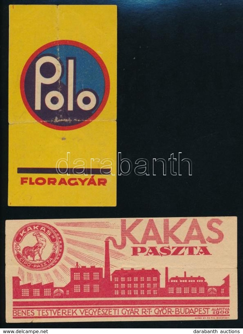 2 Db Számolócédula: Polo Floragyár, Kakas Paszta - Publicidad