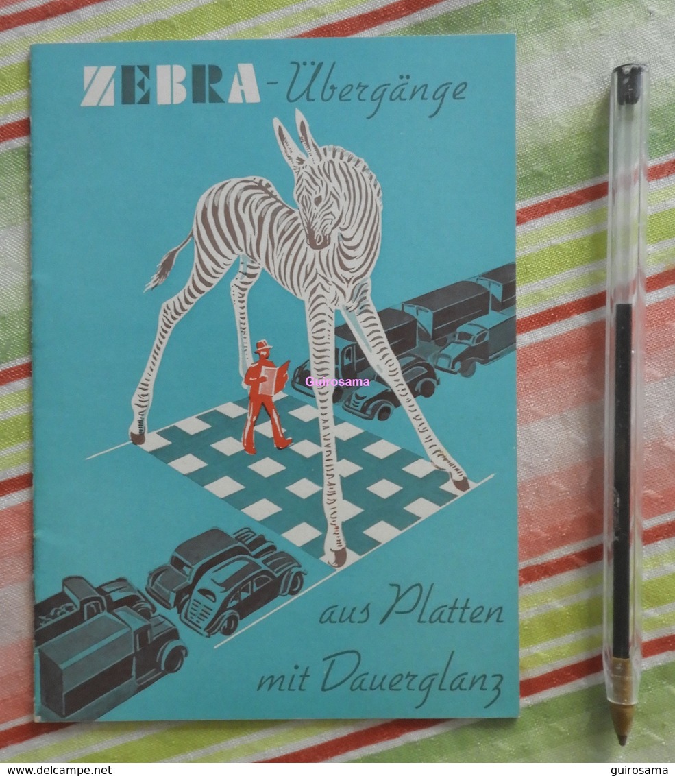 Zebra Übergänge Aus Platten Mit Dauerglanz - Route - Signalisation - 1954 - Transport