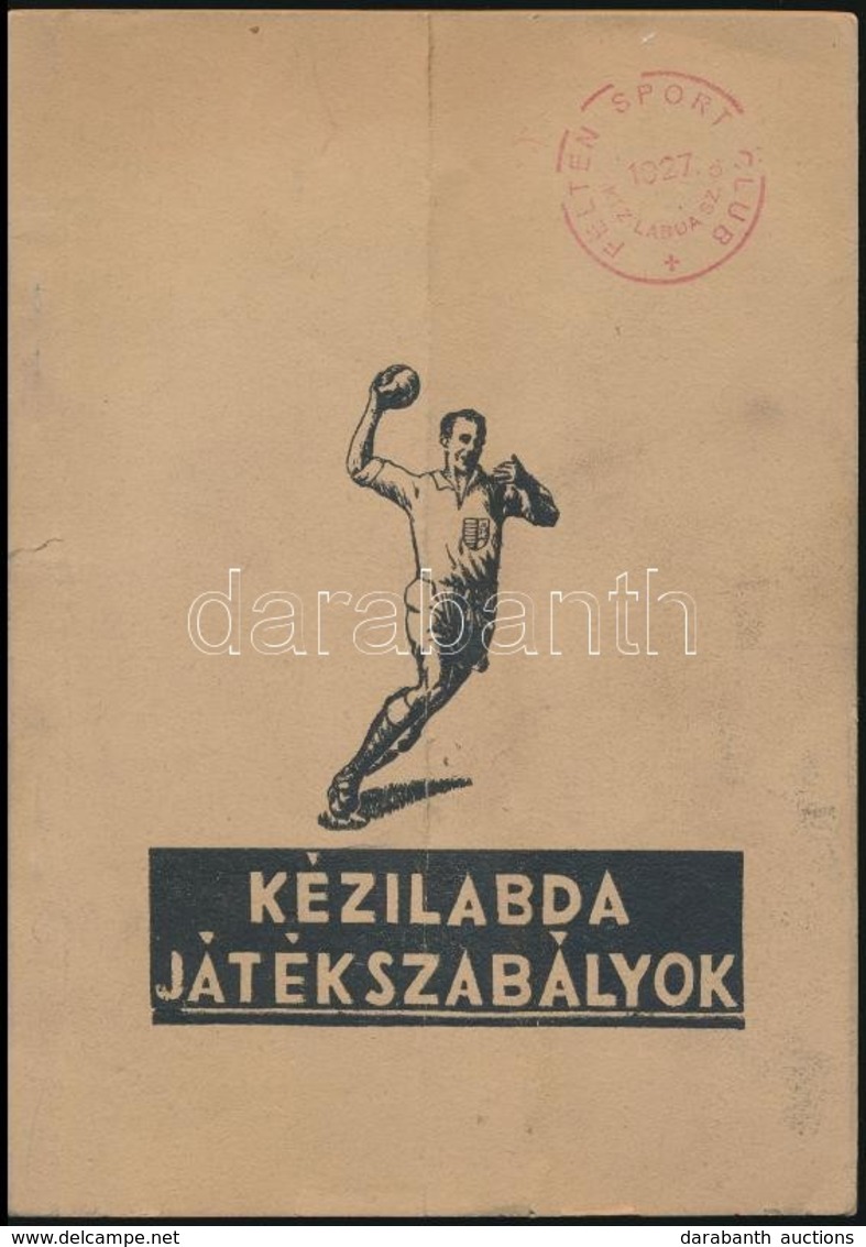 A Kézilabda-játék Szabálykönyve. Szerk.: Kolozs Ferenc. Bp.,1944, Magyar Kézilabdázó Egyesületek Szövetsége, (vitéz Fodo - Ohne Zuordnung