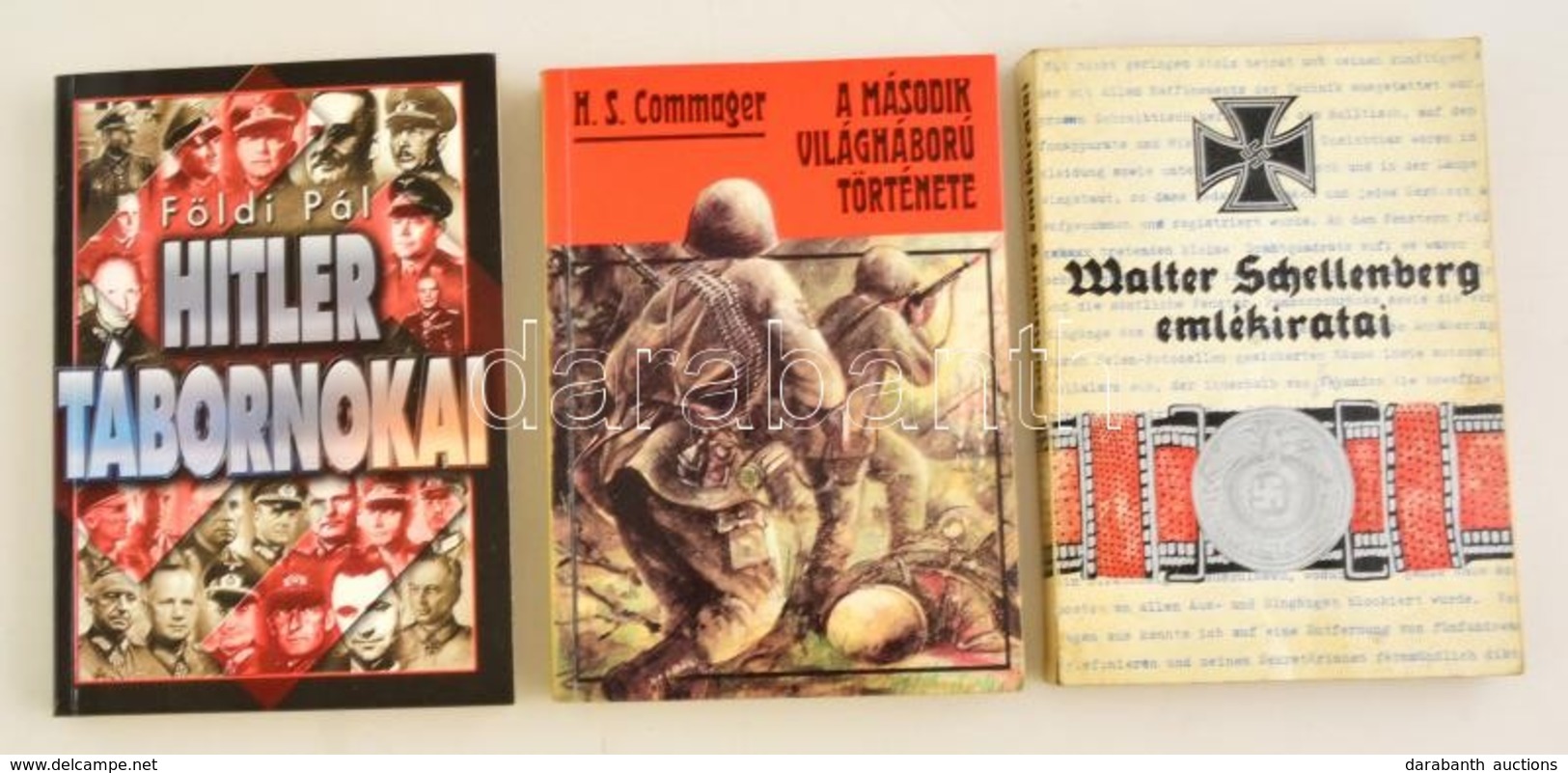 3 Db II. Világháborúval, Nácikkal Foglalkozó Könyv: Walter Schellenberg Emlékiratai, A Második Világháború Története, Hi - Sin Clasificación