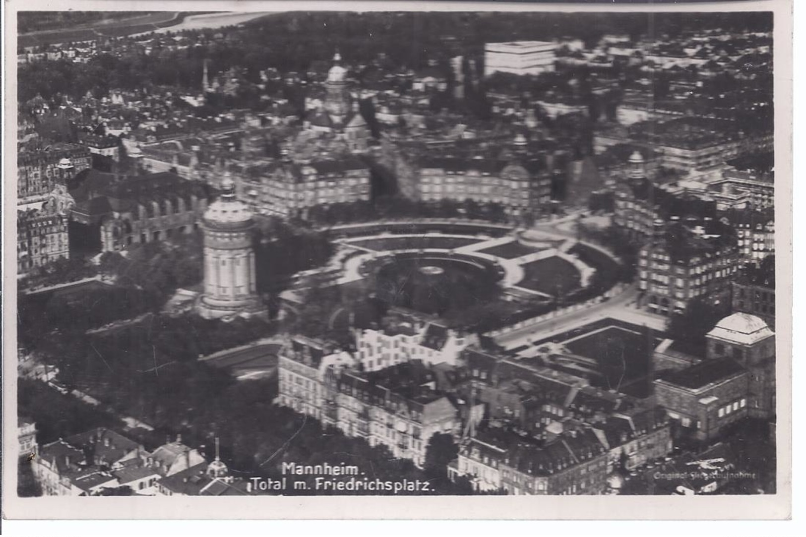 Mannheim - Totalansicht Mit Friedrichsplatz   -  AK -08.430-009 - Mannheim