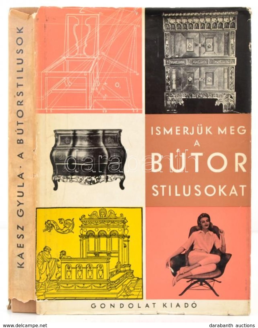 Kaesz Gyula: Ismerjük Meg A Bútorstílusokat. Bp., 1962, Gondolat. Első Kiadás. Kiadói Egészvászon-kötésben, Kiadói Kissé - Ohne Zuordnung