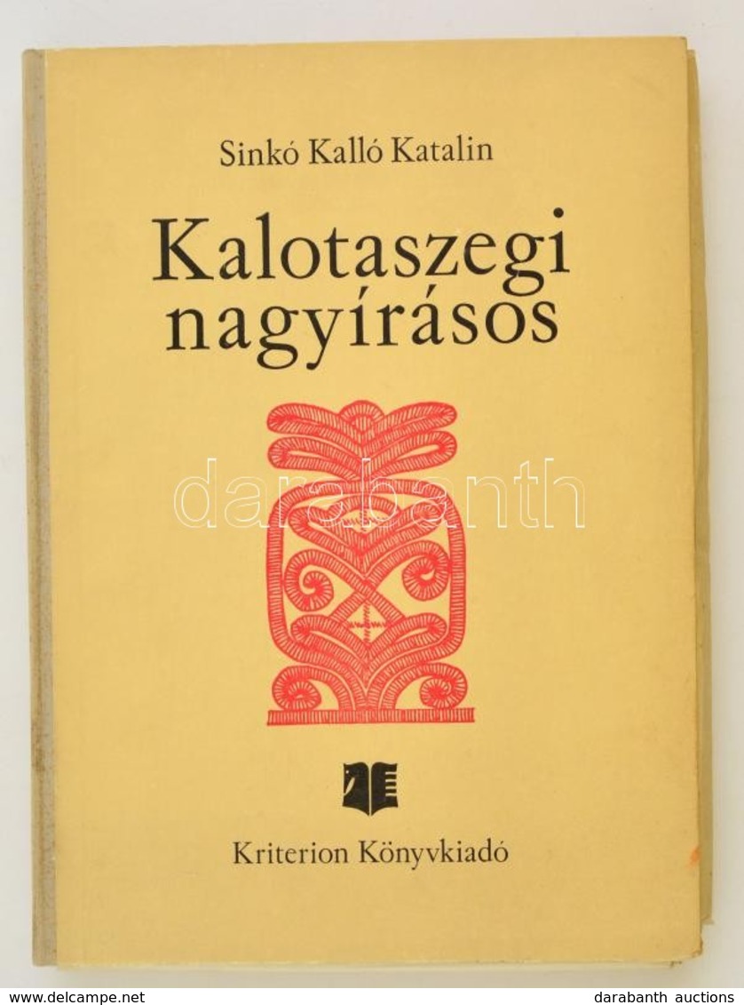 Sinkó Kalló Katalin: Kalotaszegi Nagyírásos. Bukarest, 1980, Kriterion, 16 P.+58 T. Kiadói Félvászon Mappában,  Jó állap - Sin Clasificación