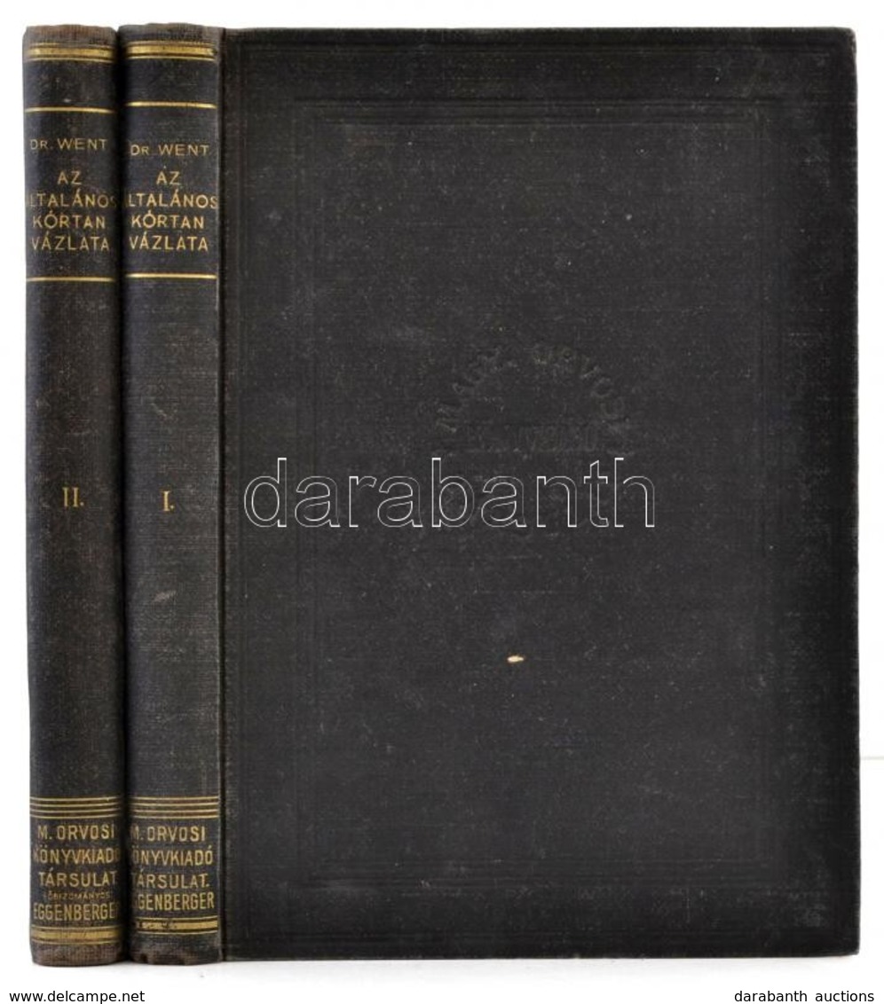 Went István: Az általános Kórtan Vázlata I-II. Kötet. 
Bp.,1939-1940, Magyar Orvosi Könyvkiadó Társulat, XI+345 P.+ IV T - Sin Clasificación