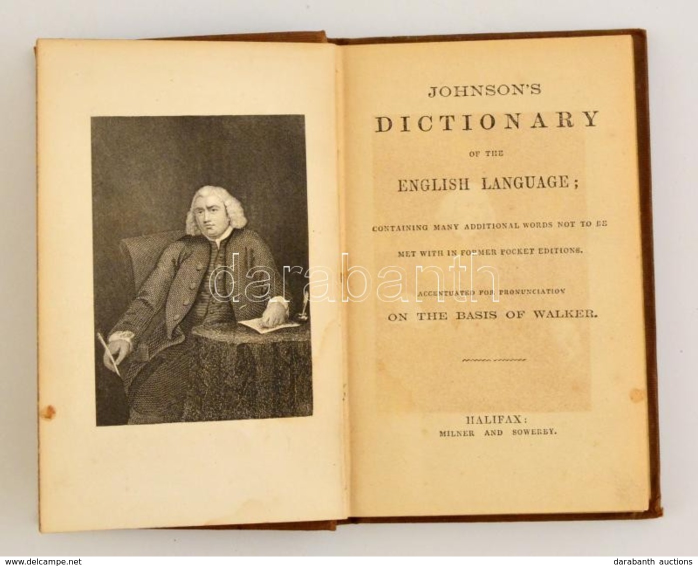 Johnson's Dictionary Of The English Language. Halifax, é. N., Milner And Sowerby. Simó Géza (1870-1946) író, Kommunista  - Altri & Non Classificati