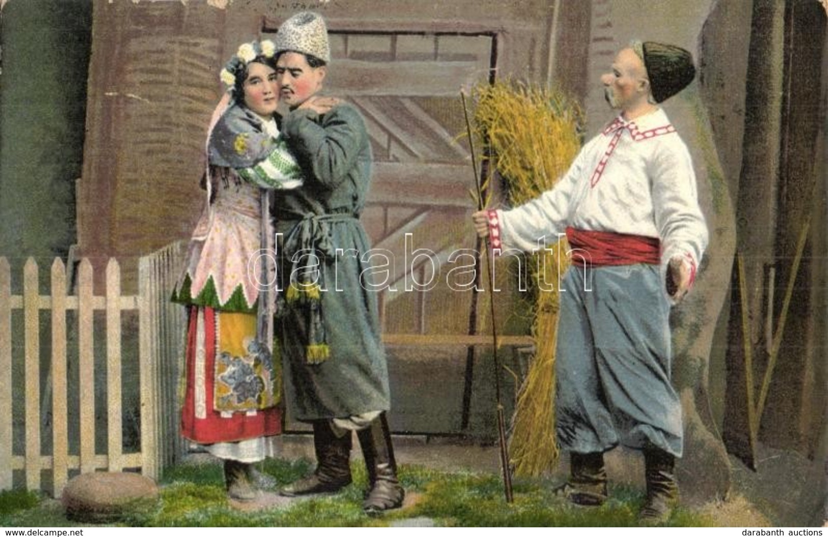 ** * 10 Db RÉGI Motívumos Képeslap: Folklór / 10 Pre-1945 Motive Postcards: Slavic Folklore - Sin Clasificación