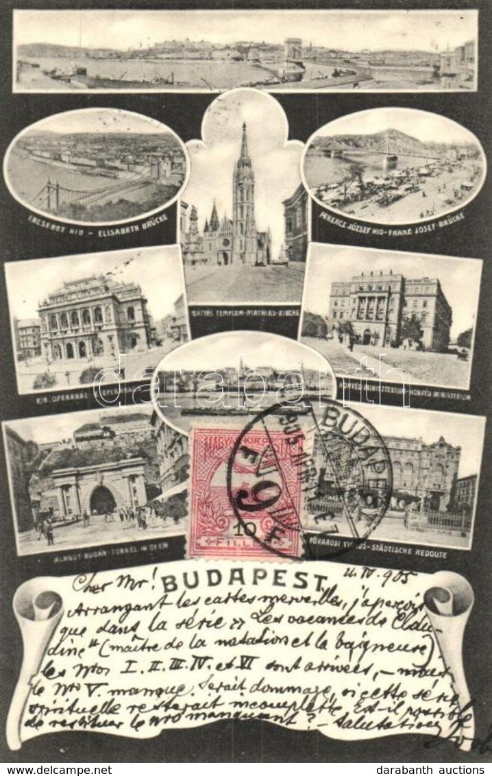 T3 Budapest, Szecessziós Mozaiklap. Art Nouveau, TCV Card (vágott / Cut) - Sin Clasificación