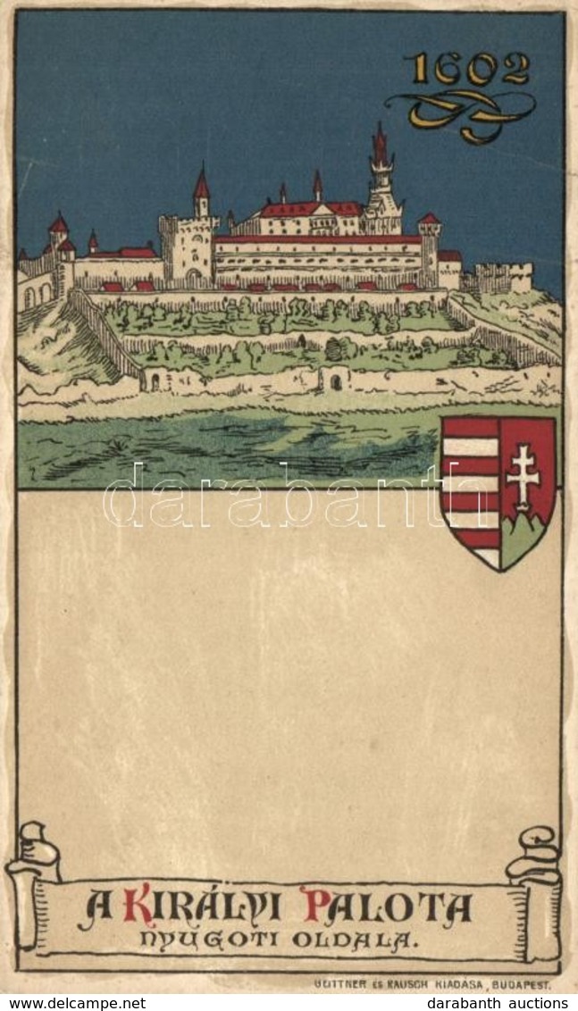 ** T3 Budapest I. Királyi Palota 1602-ben, Nyugati Oldal Litho (EB) - Ohne Zuordnung