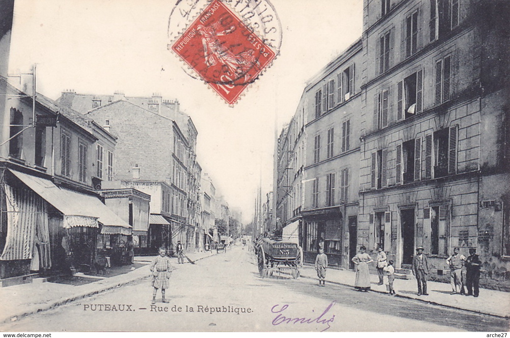 CPA - 92 - PUTEAUX - Rue De La République - Puteaux