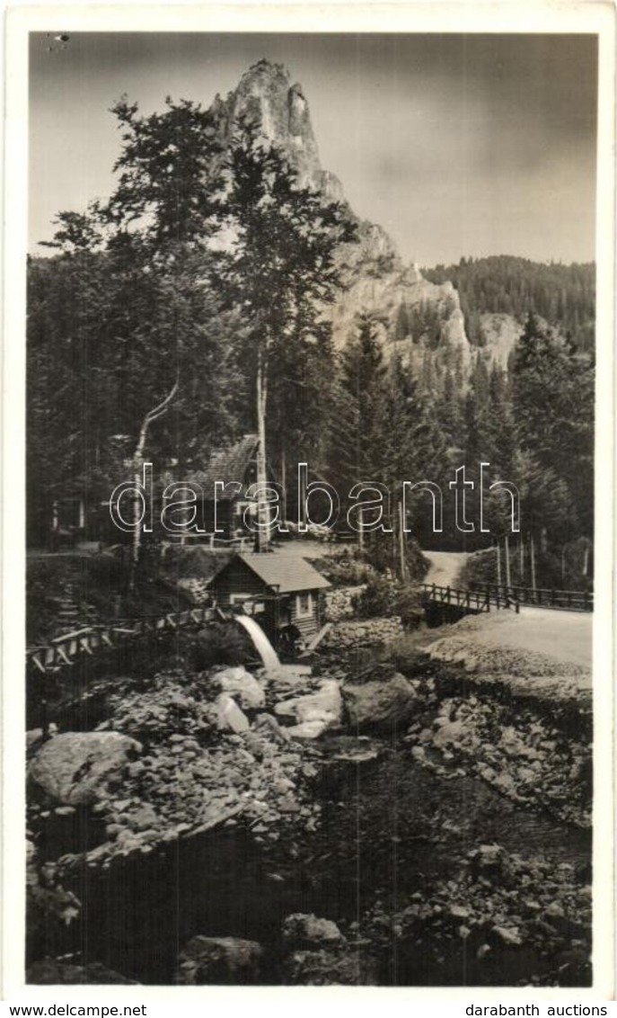 T2 Békás-szoros, Cheile Bicazului; Oltár-kő, Híd, Vízimalom / Piatra Altarului, Bridge, Water Mill - Non Classificati