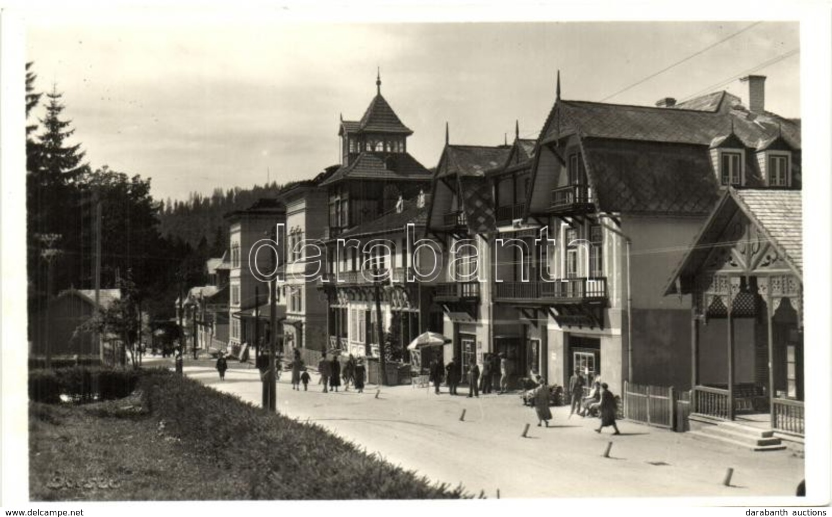 * T2 Borszék, Borsec; Fő út, Heiter Gyula Udvari Fényképész Felvétele / Main Street - Ohne Zuordnung